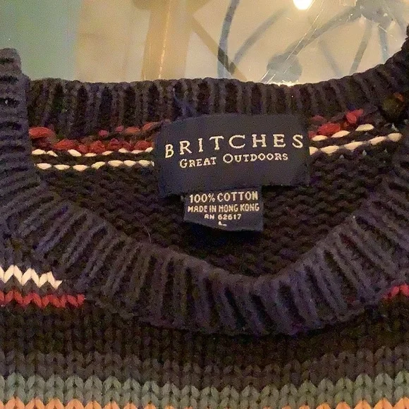 Britches Men’s Striped Knit Sweater - Picture 4 of 4